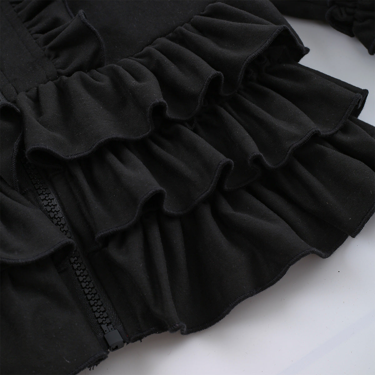 PREORDER: Black Ruffle Jacket