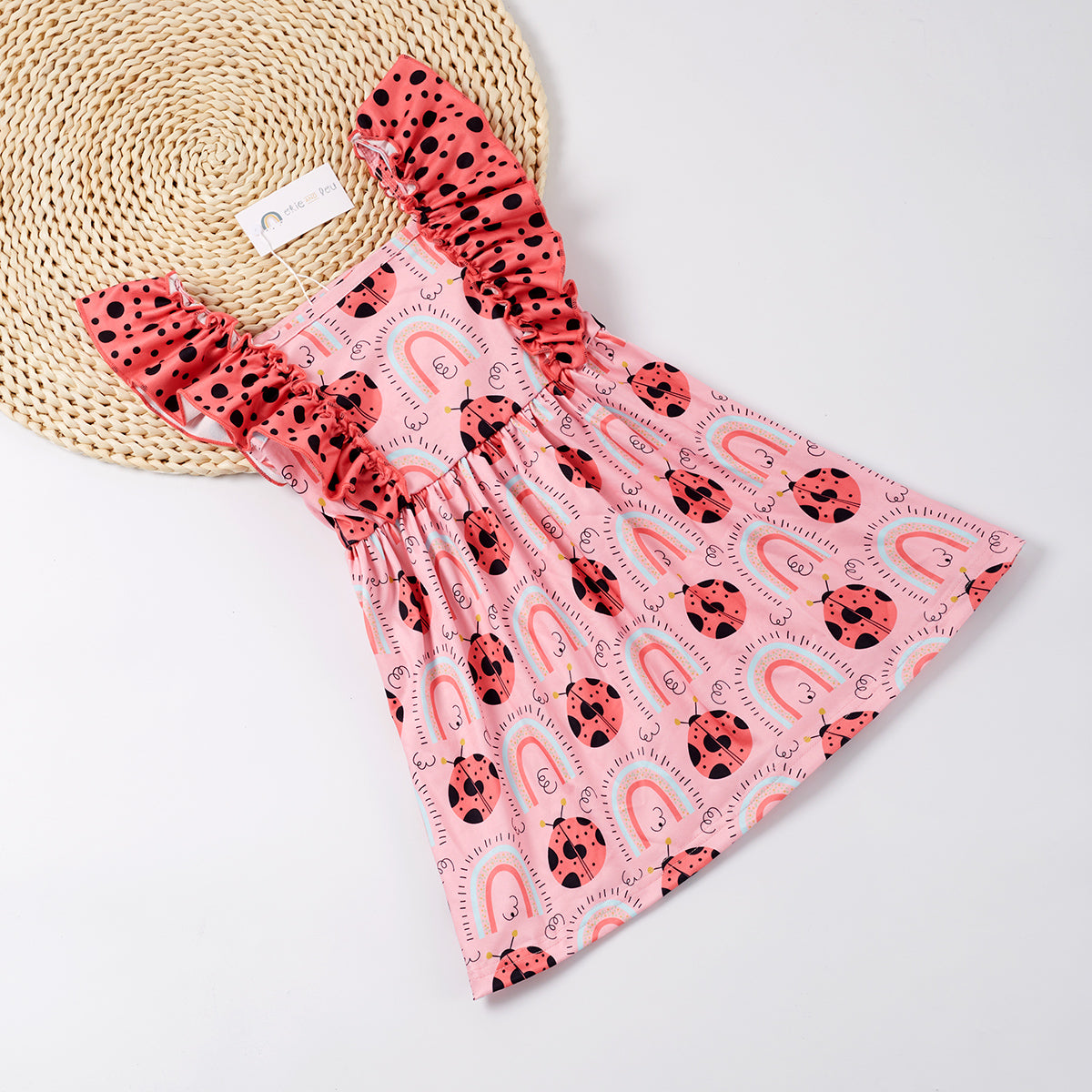 Pink  Ladybug - Dress