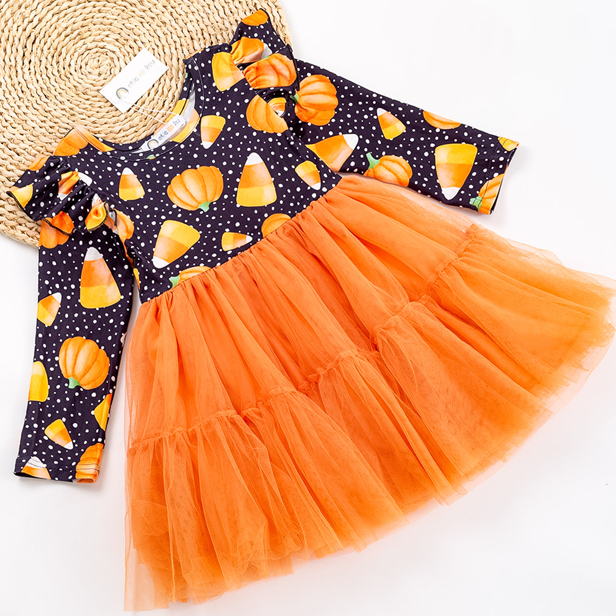 PREORDER: Candy Corn Harvest - Tulle Dress
