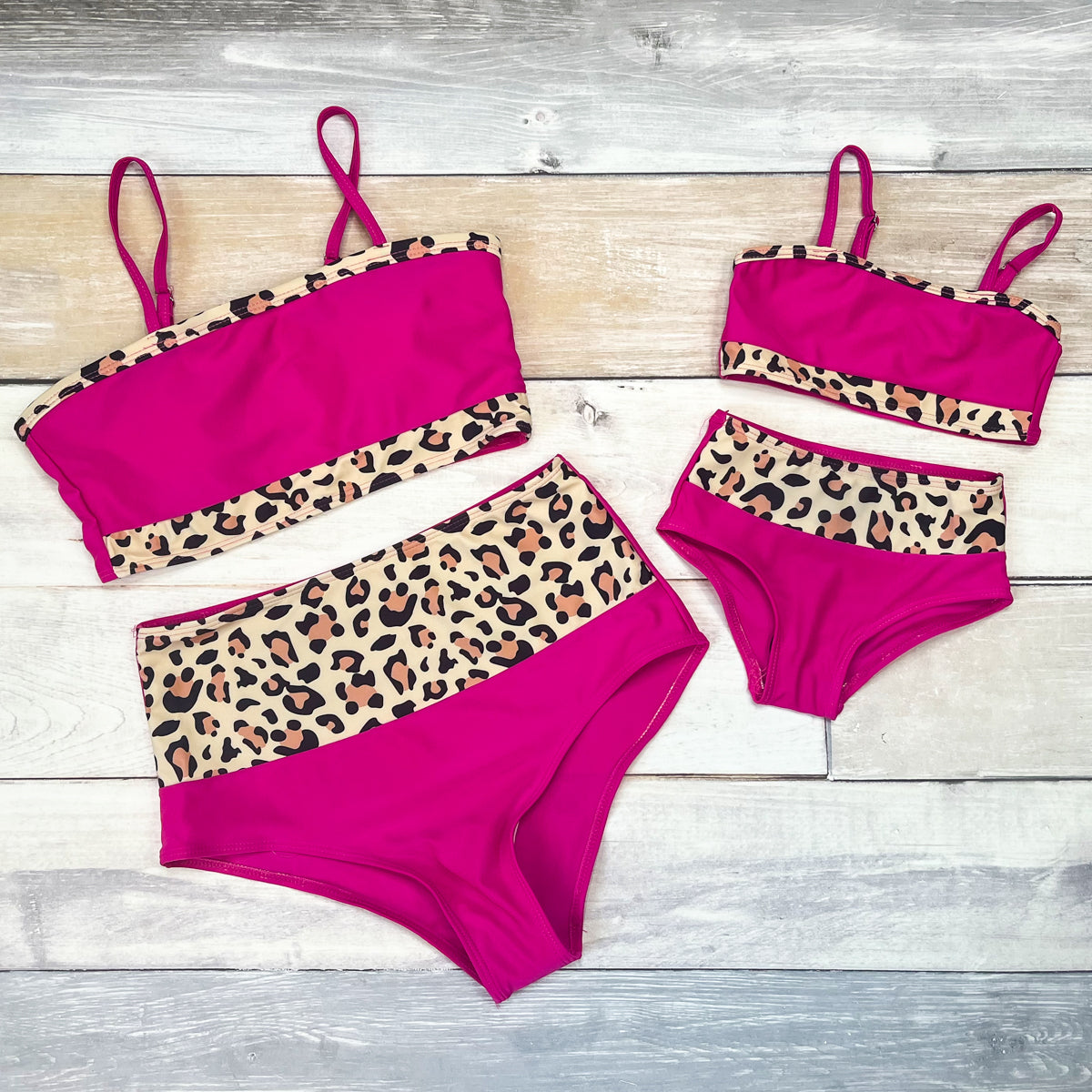 Pink In Safari: (MOMMY &amp; ME COLLECTION) Girl&#39;s Swim