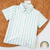 PREORDER: Frilly Stripes Mommy &amp; Me - Boy Top