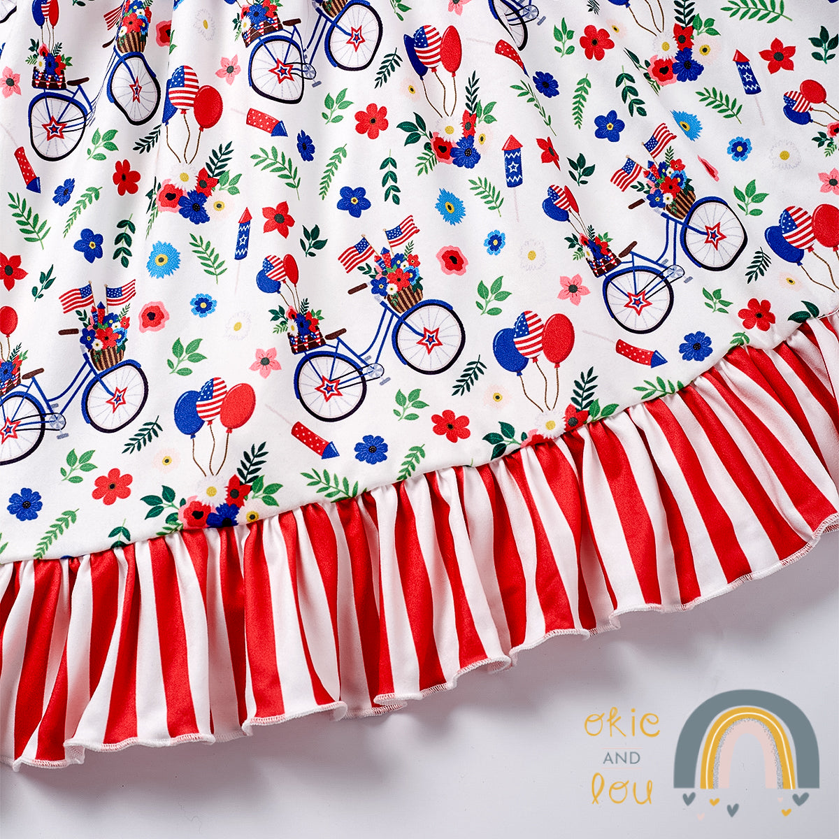 PREORDER: Patriotic Bicycle - Girl Dress